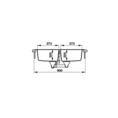 Chậu Đá Granstone Màu Đen Hafele HS19-GEN2R90