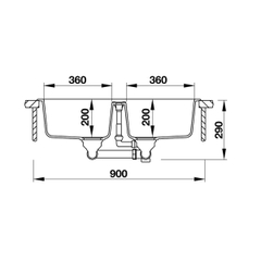 Chậu Đá Granstone Màu Đen Hafele HS19-GEN2S90