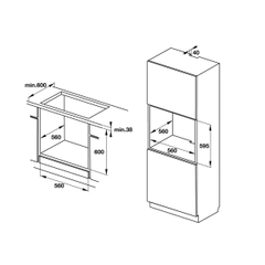 Lò Nướng Âm Tủ Hafele HO-K60B