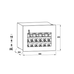 Tủ Bảo Quản Rượu Âm Tủ Hafele HW-C62BB