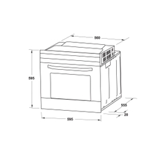 Lò Nướng Âm Tủ Hafele HO-2KT65A