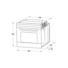 Lò Nướng Âm Tủ Hafele HO-4KT70A