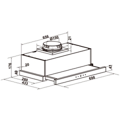 Máy Hút Mùi Âm Tủ HC-H7031TB