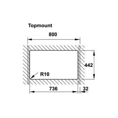 Chậu Đá Granstone Màu Kem Hafele HS20-GEN1S80