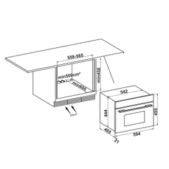 Lò Vi Sóng Kết Hợp Nướng Hafele HC-MWO381B