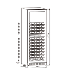 Tủ Bảo Quản Rượu Âm Tủ Hafele HW-C415FB