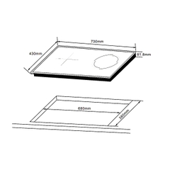 Bếp Từ Kết Hợp Điện Hafele HC-H7321B