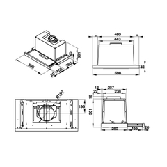 Máy Hút Mùi Âm Tủ Hafele HH-TG60E