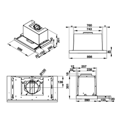 Máy Hút Mùi Âm Tủ Hafele HH-TG90E