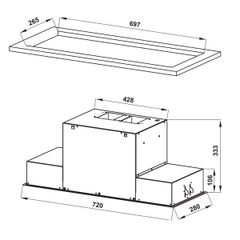 Máy Hút Mùi Âm Tủ Hafele HH-BI72A