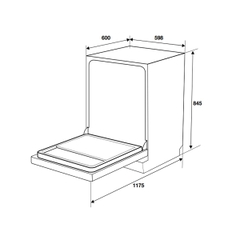 Máy Rửa Chén Bát Độc Lập Hafele HDW-F6051S