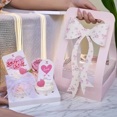 Hộp Nơ Xách/ Hồng Đậm