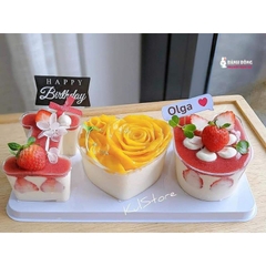 Set hộp mica khuôn I♥U/ 10 bộ