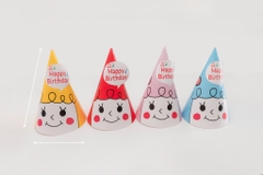 Mũ Sinh Nhật Trung Mặt Cười Happy Birthday | Cọc 100 Cái