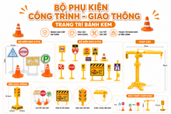 Bộ biển cảnh báo/ 5 chi tiết