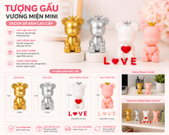 Gấu KAWS Mini Trang Trí Bánh Kem Nhiều Màu