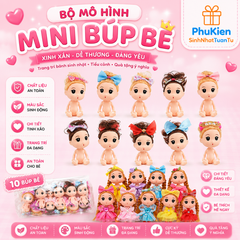 Mô Hình Mini Búp Bê Chibi Trang Trí Bánh Kem