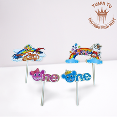 Set giấy: Cầu vòng người nhện