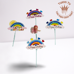 Set giấy: Cầu vòng bé cánh