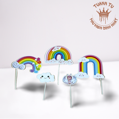 Set giấy: Cầu vòng bé sò