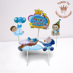 Set giấy: Thôi nôi bóng bay