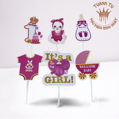 Set giấy: Thôi nôi bình sữa