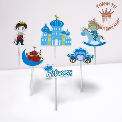 Set giấy: Lâu đài bé cưỡi ngựa