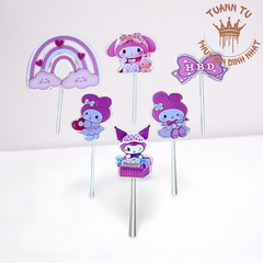 Set giấy: Thỏ hồng Melody 1
