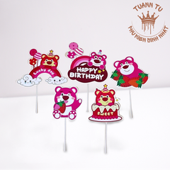 Set giấy: Gấu dâu 2