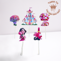 Set giấy: Lâu đài bóng bay