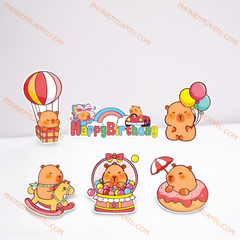 Set giấy: Capypara/ Nâu 2