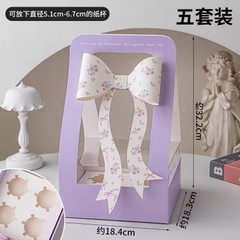 Hộp Nơ Xách/ Tím