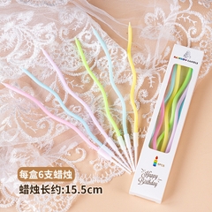 Hộp 100 Vỉ Nến Xoắn Dài Trang Trí Bánh Kem Sinh Nhật - Nến Xoắn Ốc Cao Cấp Nhiều Màu (600 Cây)