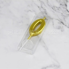 Nến Số Nhũ Vàng Mini 0-9 Trang Trí Bánh Kem | 1 Vỉ 1 Số