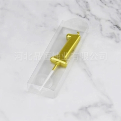 Nến Số Nhũ Vàng Mini 0-9 Trang Trí Bánh Kem | 1 Vỉ 1 Số