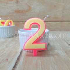 Nến Số Sinh Nhật 0-9 Trang Trí Bánh Kem | Hộp 20 Số
