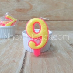 Nến Số Sinh Nhật 0-9 Trang Trí Bánh Kem | Hộp 20 Số