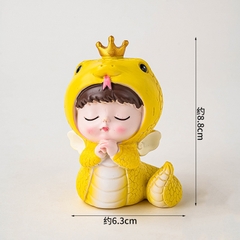 Mô Hình Bé Hóa Trang Con Vật Mini Trang Trí Bánh Kem