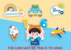 Set giấy: Bé trai gái 1-6