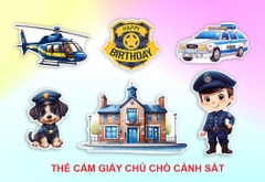 Set giấy: Bé trai cảnh sát 2