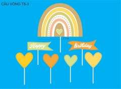 Set giấy: Cầu vòng tim 4
