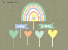 Set giấy: Cầu vòng tim 5
