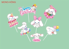 Set giấy: Chó Mono/ Hồng