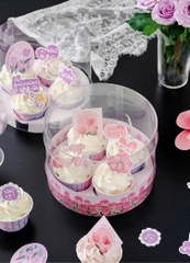 Hộp mica Cupcake 4 lỗ