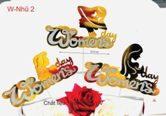 Set giấy: WOMEN DAY nhũ ánh kim 1