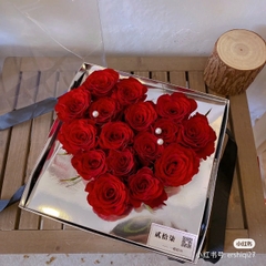 Hộp Mica Love Bạc/ 5H
