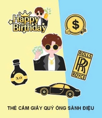 Set giấy chủ đề Nam Trung Niên