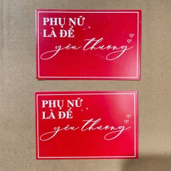 Tem Thiệp 20-10 ( Xấp 50 chiếc)