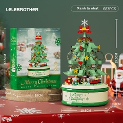 Quà tặng mô hình lắp ráp Hộp nhạc cây thông Noel quà tặng noel, quà tặng người yêu