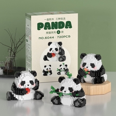 Quà tặng set mô hình lắp ráp gấu trúc dễ thương hộp lớn tặng sinh nhật, tặng người yêu